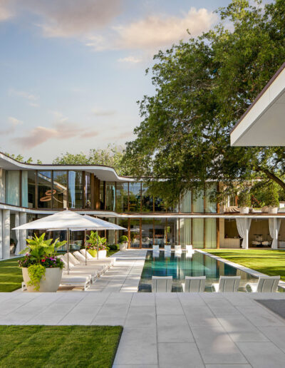 Luxury backyard with pool