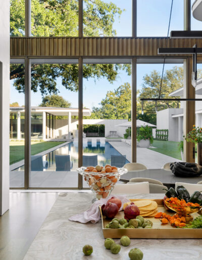 Floor to ceiling glass windows